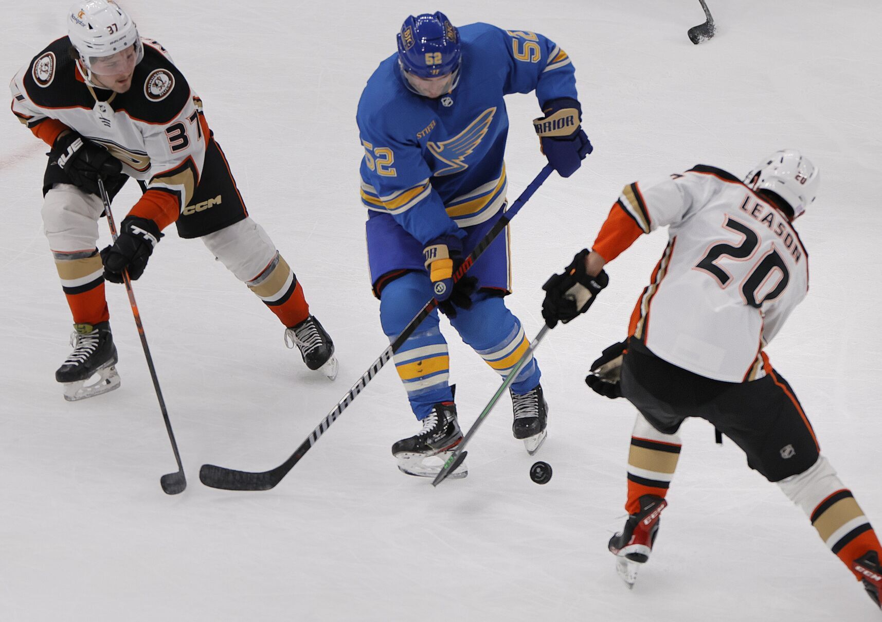 Blues 6, Ducks 2